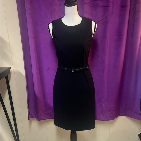 Calvin Klein Dresses & Skirts - Calvin Klein Black Belted Sleeveless Dress
